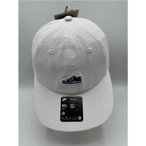 Nike Unisex Club Unstructured Dunk Low Patch Cap White Hat Size M/L